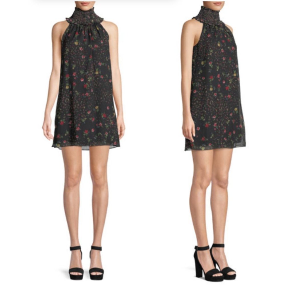 Bailey 44 Black Floral Mini Dress